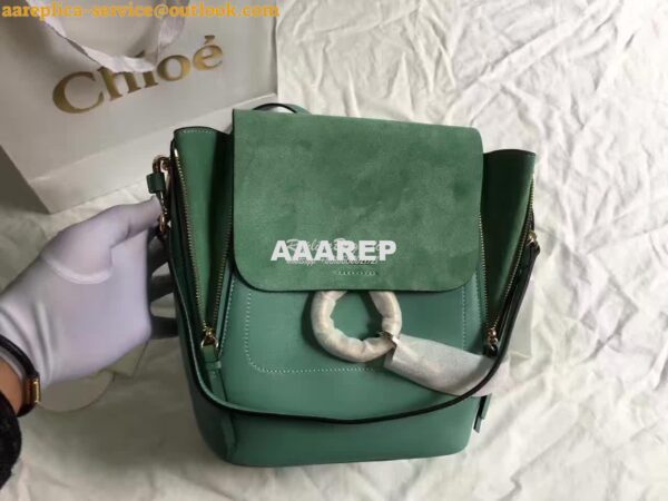 Replica Chloe Faye Backpack Mint 5