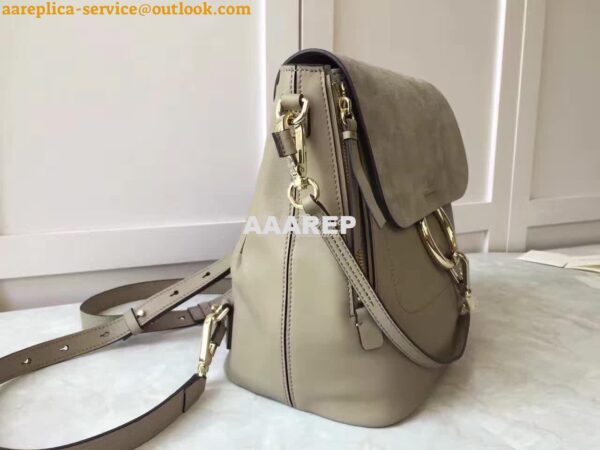 Replica Chloe Faye Backpack Grey 9