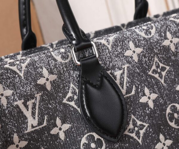 Replica Louis Vuitton ONTHEGO MM Bag Monogram Jacquard Denim M46448 7