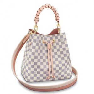 Replica Louis Vuitton NeoNoe MM With Braided Handle Damier Azur N40344 BLV048