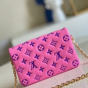 Replica Louis Vuitton Pink Coussin Pochette Bag M80745 BLV704 2