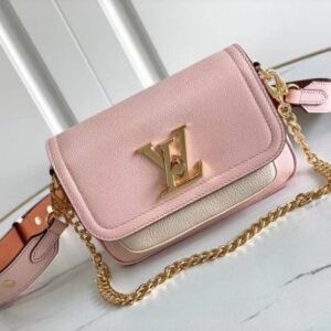 Replica Louis Vuitton Pink Lockme Tender Bag M58555 BLV712 2