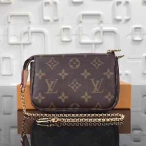 Replica Louis Vuitton Mini Pochette Bag Monogram Canvas M58009 BLV420 2