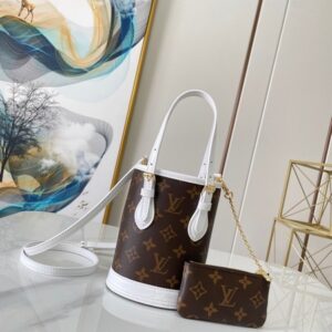 Replica Louis Vuitton NANO BUCKET Bag Monogram Coated Canvas M81489 2