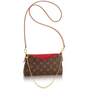 Replica Louis Vuitton Pallas Clutch Monogram Canvas M41638 BLV451