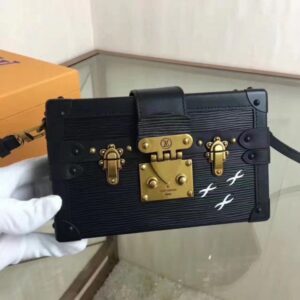 Replica Louis Vuitton Petite Malle Bag In Black Epi Leather M5001N BLV205 2