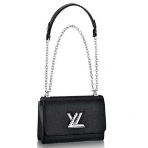 Replica Louis Vuitton Twist MM Bag In Black Epi Leather M50282 BLV207