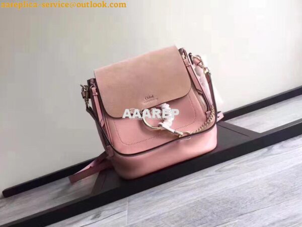 Replica Chloe Faye Backpack Pink 3