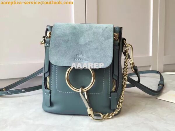 Replica Chloe Faye Backpack ocean 6