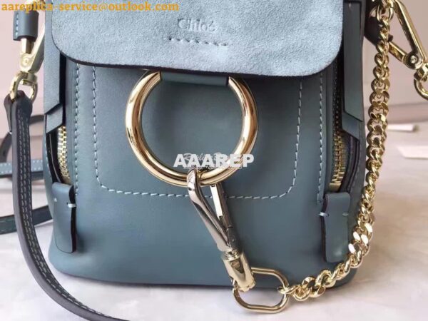 Replica Chloe Faye Backpack ocean 8