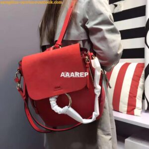 Replica Chloe Faye Backpack Red 2