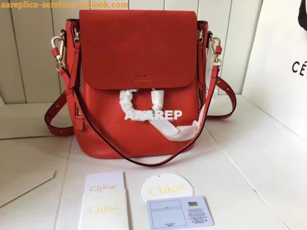 Replica Chloe Faye Backpack Red 7