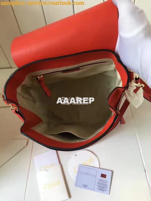 Replica Chloe Faye Backpack Red 8