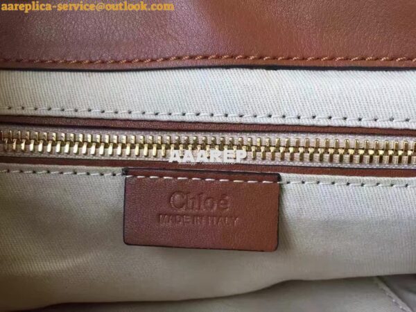 Replica Chloe Faye Backpack Tan 6