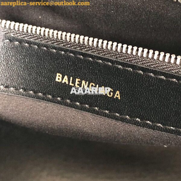 Replica Balenciaga Ville Top Handle Bag In White Crocodile Emboosed Ca 14