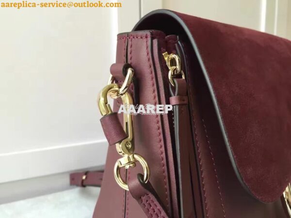 Replica Chloe Faye Backpack Wine 3