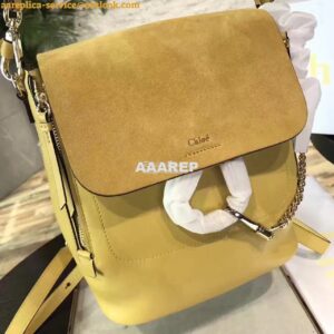 Replica Chloe Faye Backpack Yellow 2