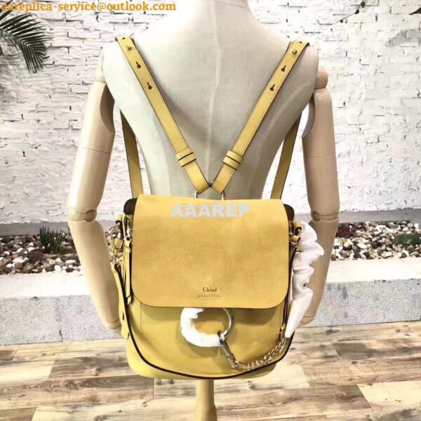 Replica Chloe Faye Backpack Yellow 6