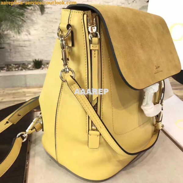 Replica Chloe Faye Backpack Yellow 9