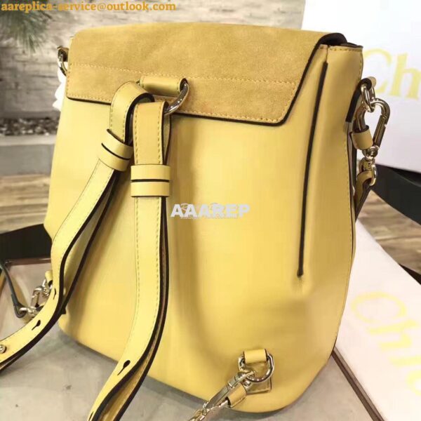 Replica Chloe Faye Backpack Yellow 11