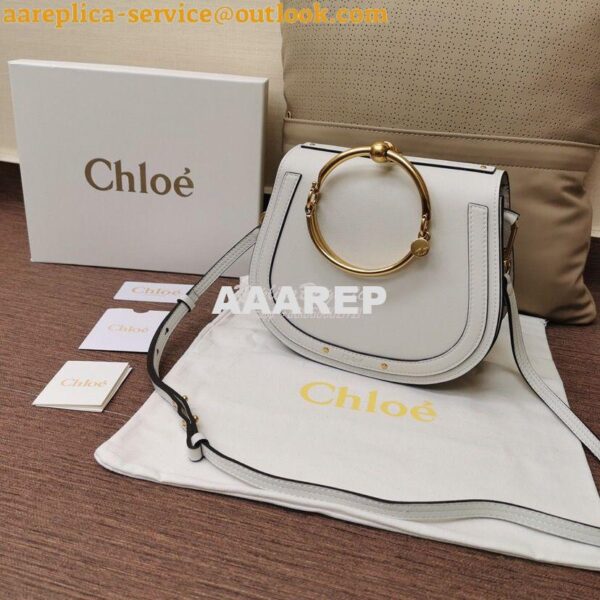 Replica Chloe Nile Bracelet Bag White 4