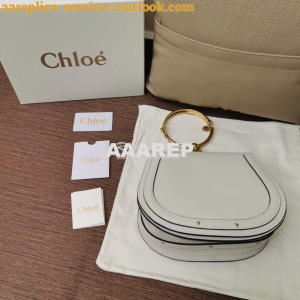 Replica Chloe Nile Bracelet Bag White 6