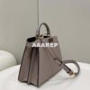 Replica Fendi 8BN327 Peekaboo ISeeU Small Green leather bag 2