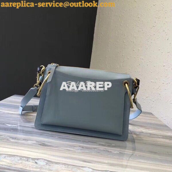 Replica Chloe Roy Bag Airy Grey in Suede & Smooth Calfskin 3