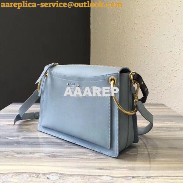 Replica Chloe Roy Bag Airy Grey in Suede & Smooth Calfskin 4