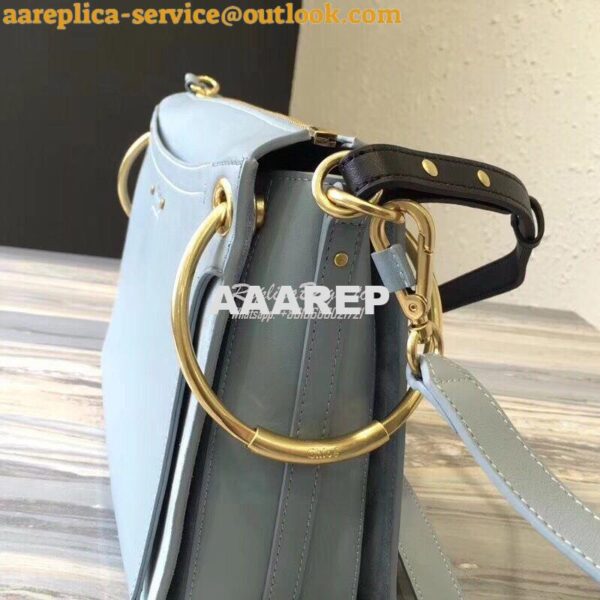 Replica Chloe Roy Bag Airy Grey in Suede & Smooth Calfskin 5