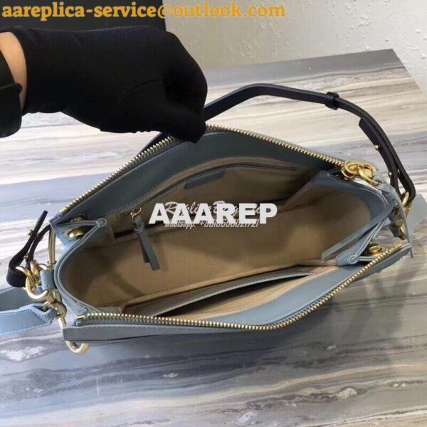 Replica Chloe Roy Bag Airy Grey in Suede & Smooth Calfskin 9