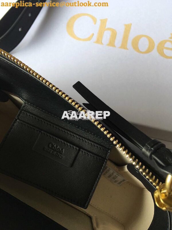 Replica Chloe Roy Bag Black in Suede & Smooth Calfskin 7