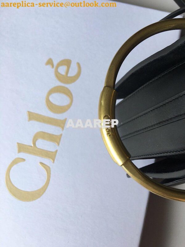 Replica Chloe Roy Bag Black in Suede & Smooth Calfskin 9