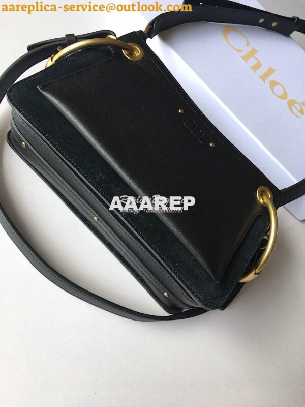 Replica Chloe Roy Bag Black in Suede & Smooth Calfskin 10