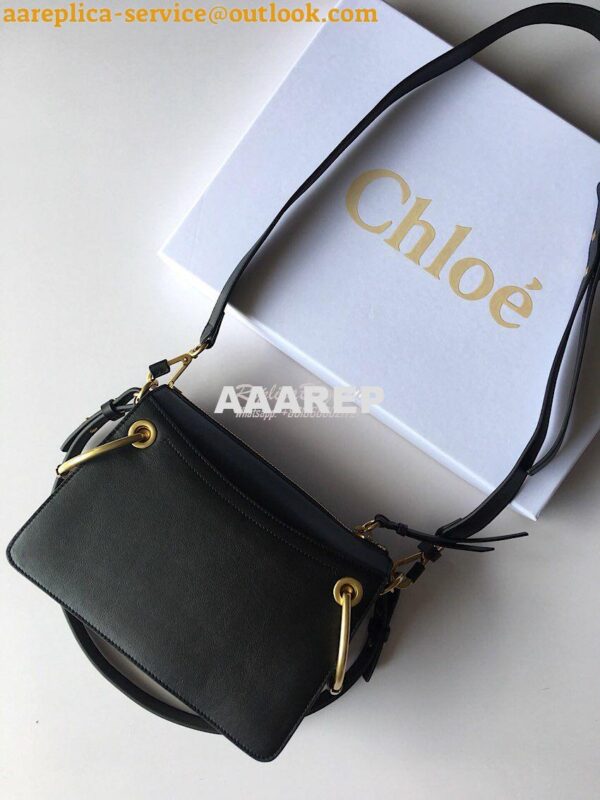 Replica Chloe Roy Bag Black in Suede & Smooth Calfskin 11