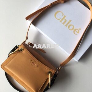 Replica Chloe Roy Bag Blush Pink in Suede & Smooth Calfskin