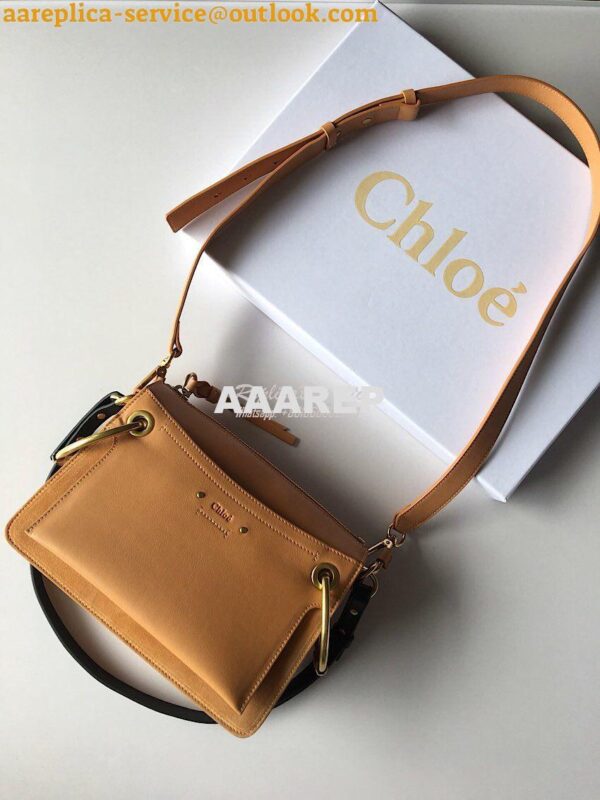 Replica Chloe Roy Bag Blush Pink in Suede & Smooth Calfskin 3