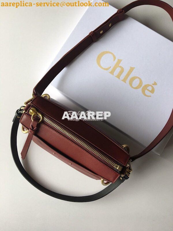 Replica Chloe Roy Bag Plum Purple in Suede & Smooth Calfskin 5