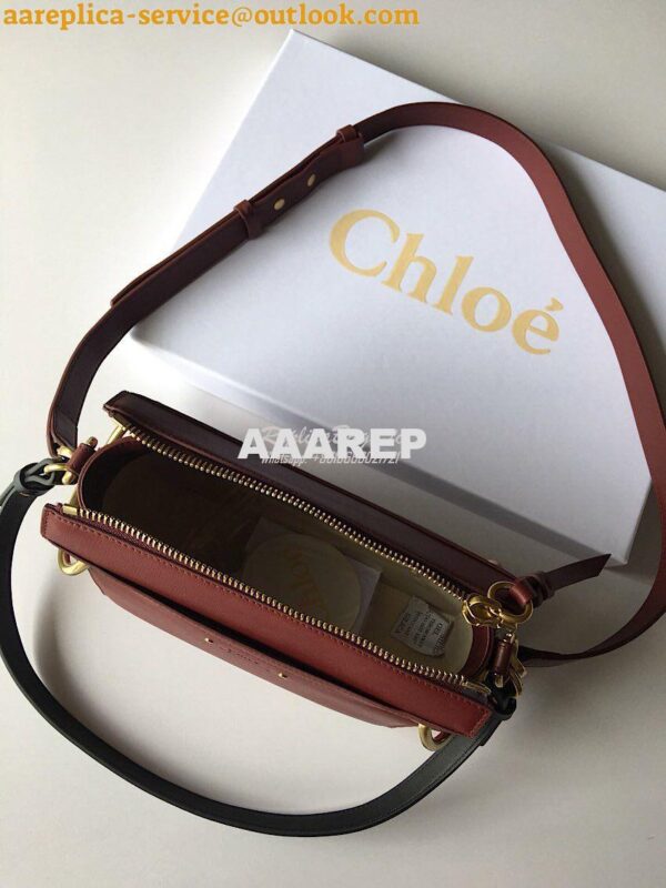 Replica Chloe Roy Bag Plum Purple in Suede & Smooth Calfskin 6