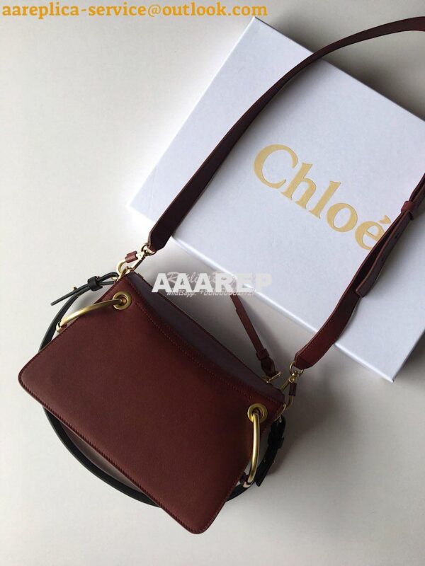 Replica Chloe Roy Bag Plum Purple in Suede & Smooth Calfskin 10