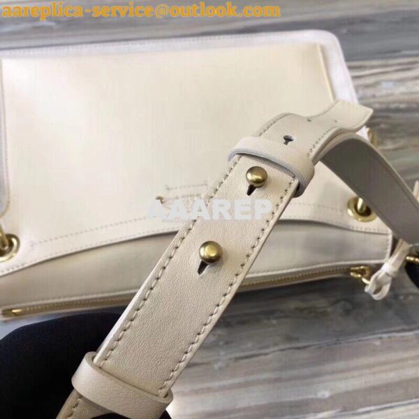 Replica Chloe Roy Bag White in Suede & Smooth Calfskin 8