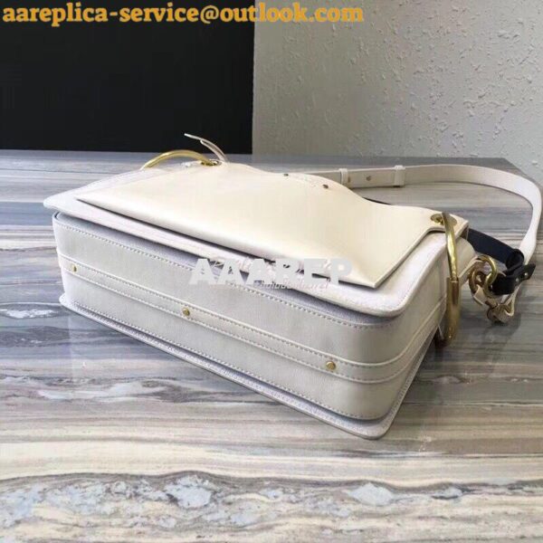 Replica Chloe Roy Bag White in Suede & Smooth Calfskin 9