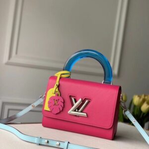 Replica Louis Vuitton Twist MM Bag With Plexiglass Handle M56131 BLV170 2