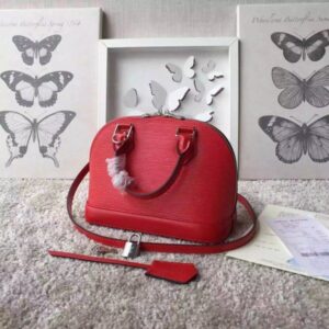 Replica Louis Vuitton Alma BB Bag In Red Epi Leather M40850 BLV182 2