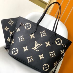 Replica Louis Vuitton LV Neverfull MM Black Bag M58907 2