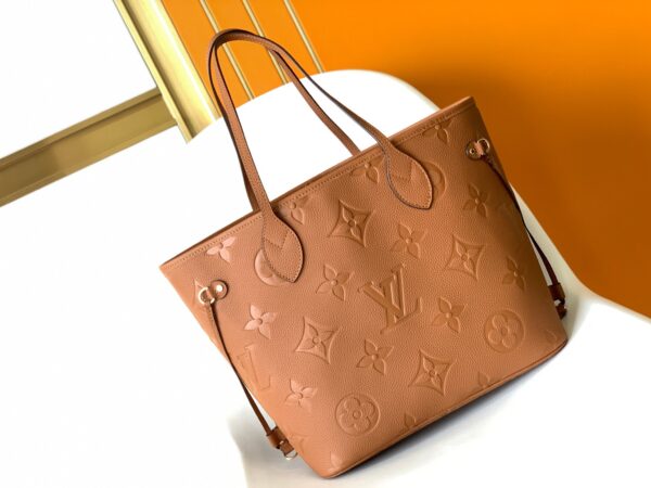 Replica Louis Vuitton LV NEVERFULL MM Cognac Brown Bag M46135 6