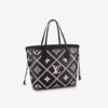 Replica Louis Vuitton NEVERFULL MM Bag LV BLACK / WHITE M46103 BLV1135