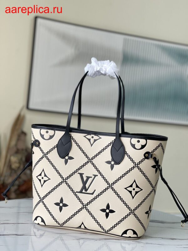 Replica Louis Vuitton NEVERFULL MM Bag LV CREME M46039 BLV1137 7