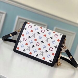 Replica Louis Vuitton Game On Dauphine MM White Bag M57463 2