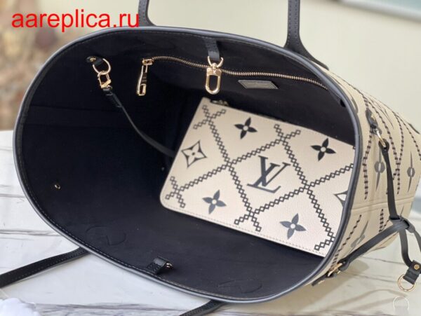 Replica Louis Vuitton NEVERFULL MM Bag LV CREME M46039 BLV1137 9